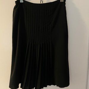 Lauren Ralph Lauren Black Pleated Skirt Sz 6